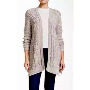 ABOUND tan long cardigan sweater size S